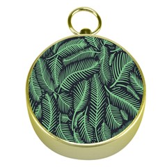 Coconut Leaves Summer Green Gold Compasses