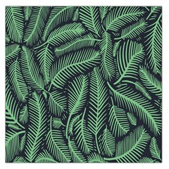 Coconut Leaves Summer Green Large Satin Scarf (square) by Mariart