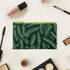 Coconut Leaves Summer Green Cosmetic Bag (xs)