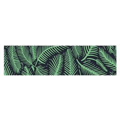 Coconut Leaves Summer Green Satin Scarf (oblong)