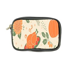 Happy Thanksgiving Chicken Bird Flower Floral Pumpkin Sunflower Coin Purse