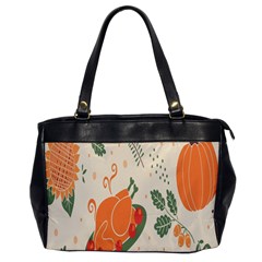 Happy Thanksgiving Chicken Bird Flower Floral Pumpkin Sunflower Office Handbags