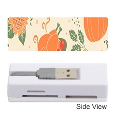 Happy Thanksgiving Chicken Bird Flower Floral Pumpkin Sunflower Memory Card Reader (stick) 