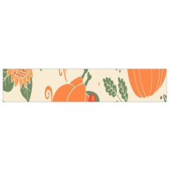 Happy Thanksgiving Chicken Bird Flower Floral Pumpkin Sunflower Flano Scarf (small) by Mariart