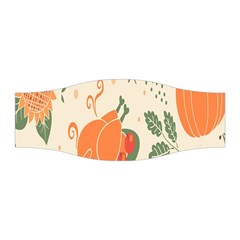 Happy Thanksgiving Chicken Bird Flower Floral Pumpkin Sunflower Stretchable Headband by Mariart