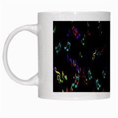 Colorful Music Notes Rainbow White Mugs by Mariart