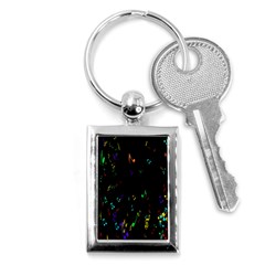 Colorful Music Notes Rainbow Key Chains (rectangle) 