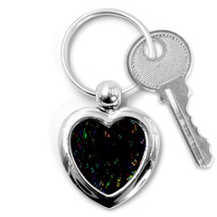 Colorful Music Notes Rainbow Key Chains (heart) 