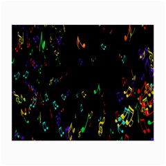 Colorful Music Notes Rainbow Small Glasses Cloth by Mariart