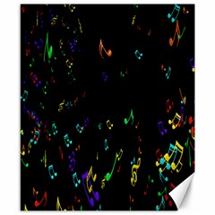 Colorful Music Notes Rainbow Canvas 8  X 10  by Mariart