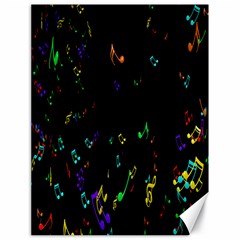 Colorful Music Notes Rainbow Canvas 18  X 24   by Mariart