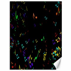 Colorful Music Notes Rainbow Canvas 36  X 48   by Mariart