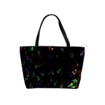 Colorful Music Notes Rainbow Shoulder Handbags Front