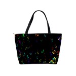 Colorful Music Notes Rainbow Shoulder Handbags Back