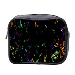 Colorful Music Notes Rainbow Mini Toiletries Bag 2-side by Mariart