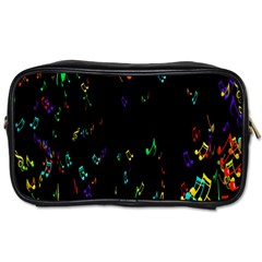 Colorful Music Notes Rainbow Toiletries Bags 2-side by Mariart