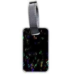 Colorful Music Notes Rainbow Luggage Tags (two Sides)