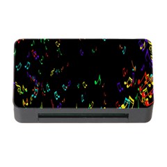 Colorful Music Notes Rainbow Memory Card Reader With Cf by Mariart