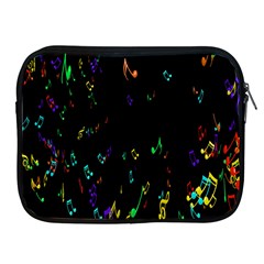 Colorful Music Notes Rainbow Apple Ipad 2/3/4 Zipper Cases