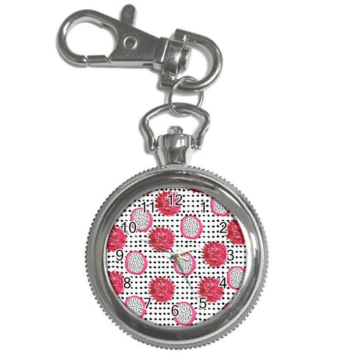 Fruit Patterns Bouffants Broken Hearts Dragon Polka Dots Red Black Key Chain Watches