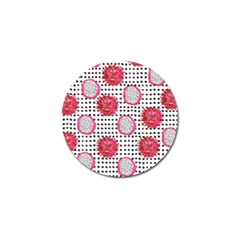 Fruit Patterns Bouffants Broken Hearts Dragon Polka Dots Red Black Golf Ball Marker (10 Pack) by Mariart