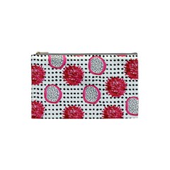 Fruit Patterns Bouffants Broken Hearts Dragon Polka Dots Red Black Cosmetic Bag (small)  by Mariart