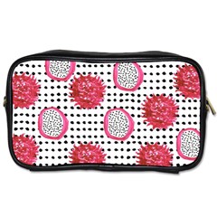 Fruit Patterns Bouffants Broken Hearts Dragon Polka Dots Red Black Toiletries Bags by Mariart