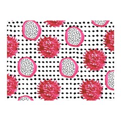 Fruit Patterns Bouffants Broken Hearts Dragon Polka Dots Red Black Double Sided Flano Blanket (mini)  by Mariart