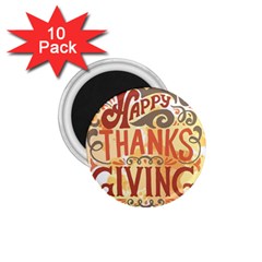 Happy Thanksgiving Sign 1 75  Magnets (10 Pack)  by Mariart