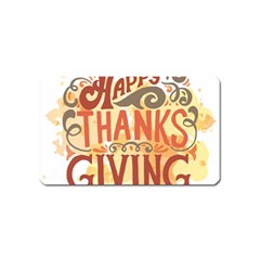 Happy Thanksgiving Sign Magnet (name Card) by Mariart