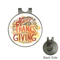 Happy Thanksgiving Sign Hat Clips With Golf Markers