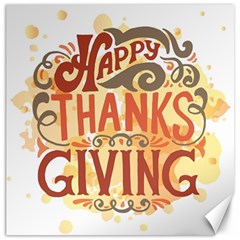 Happy Thanksgiving Sign Canvas 12  X 12  