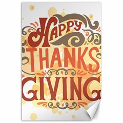 Happy Thanksgiving Sign Canvas 24  X 36 