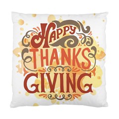 Happy Thanksgiving Sign Standard Cushion Case (two Sides)