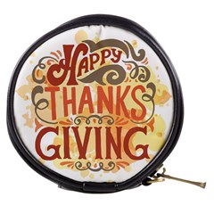 Happy Thanksgiving Sign Mini Makeup Bags by Mariart