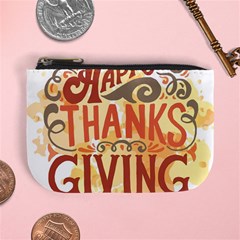 Happy Thanksgiving Sign Mini Coin Purses