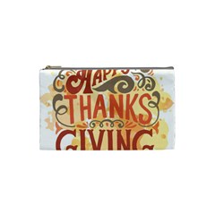 Happy Thanksgiving Sign Cosmetic Bag (small) 