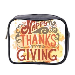 Happy Thanksgiving Sign Mini Toiletries Bag 2-side