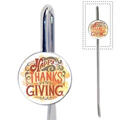 Happy Thanksgiving Sign Book Mark by Mariart