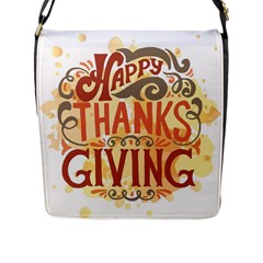 Happy Thanksgiving Sign Flap Messenger Bag (l) 