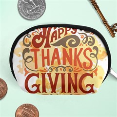 Happy Thanksgiving Sign Accessory Pouches (medium)  by Mariart