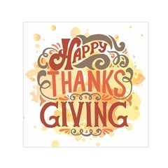 Happy Thanksgiving Sign Small Satin Scarf (square)