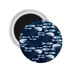 Jellyfish Fish Cartoon Sea Seaworld 2 25  Magnets by Mariart