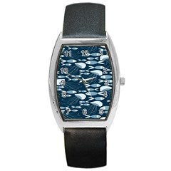 Jellyfish Fish Cartoon Sea Seaworld Barrel Style Metal Watch by Mariart