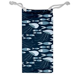 Jellyfish Fish Cartoon Sea Seaworld Jewelry Bag by Mariart