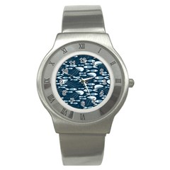 Jellyfish Fish Cartoon Sea Seaworld Stainless Steel Watch