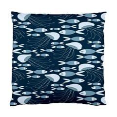 Jellyfish Fish Cartoon Sea Seaworld Standard Cushion Case (one Side)