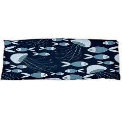 Jellyfish Fish Cartoon Sea Seaworld Body Pillow Case (dakimakura) by Mariart