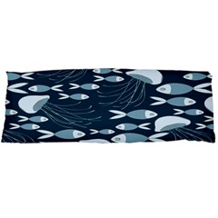 Jellyfish Fish Cartoon Sea Seaworld Body Pillow Case Dakimakura (two Sides) by Mariart