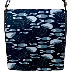 Jellyfish Fish Cartoon Sea Seaworld Flap Messenger Bag (s) by Mariart